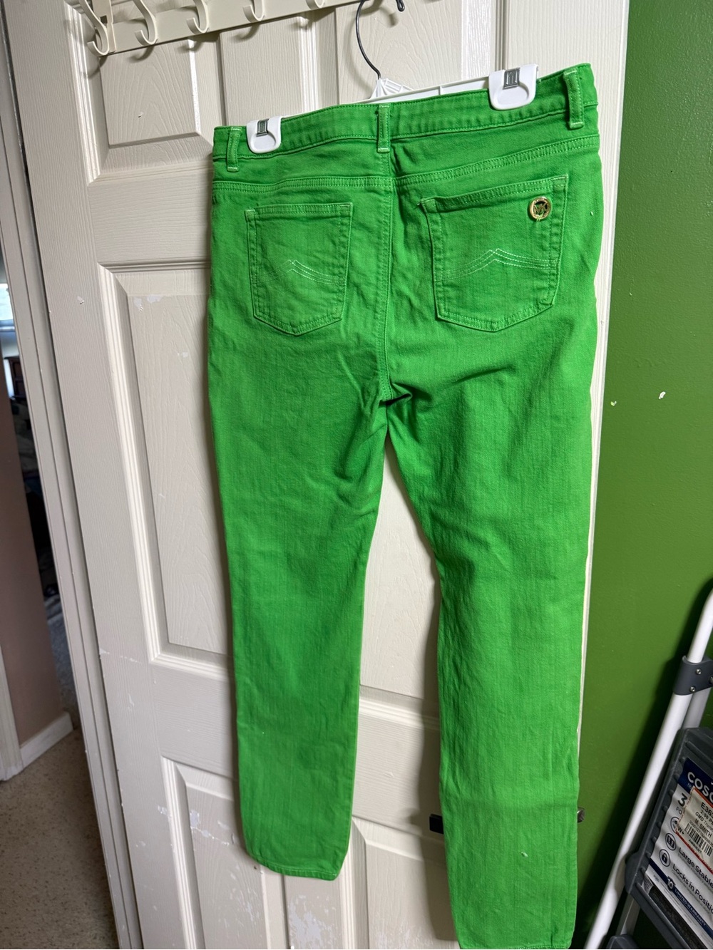 Michael Kors Bright Green Skinny Jeans - Picture 2 of 6